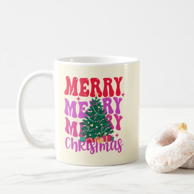 Taza De Café Feliz Navidad (Con donut)
