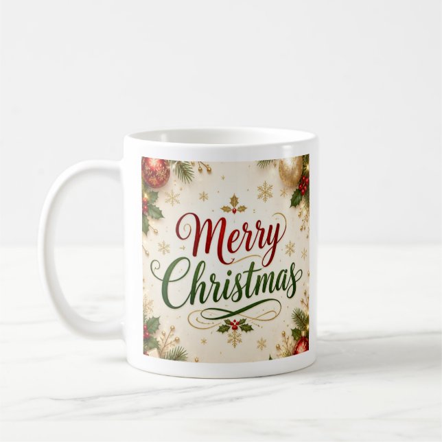 Taza De Café Feliz Navidad (Izquierda)