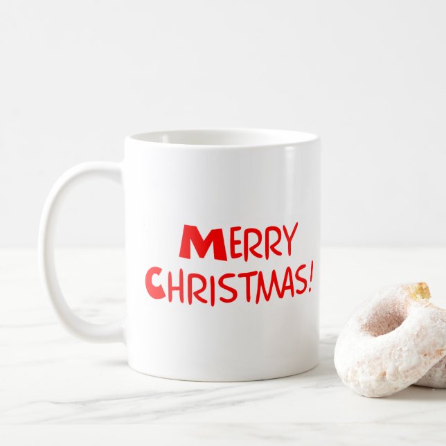 Taza De Café Feliz Navidad (Con donut)