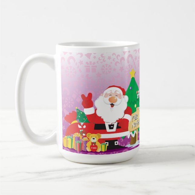 Taza De Café "Feliz Navidad" 15 oz (Izquierda)