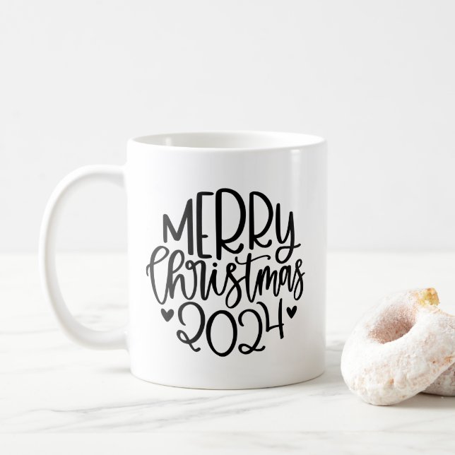 Taza De Café Feliz Navidad 2024 (Con donut)