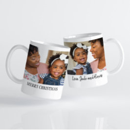 Taza De Café Feliz Navidad 2 foto Familia Abuela