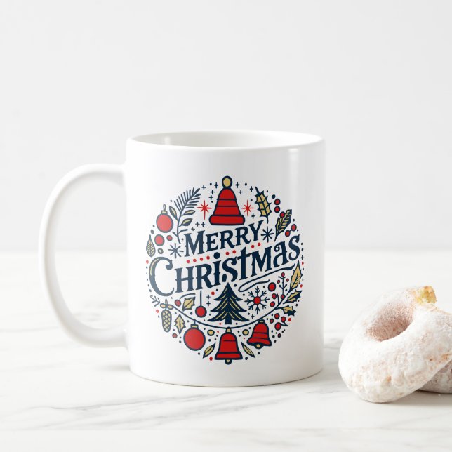 Taza De Café Feliz Navidad 3 (Con donut)