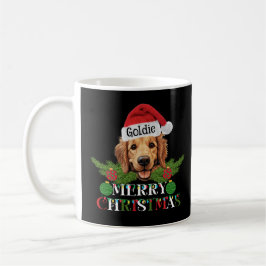 Taza De Café Feliz Navidad a la persona del Golden Retriever