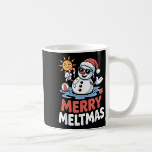 Taza De Café Feliz Navidad A Snowman Snowman En Julio
