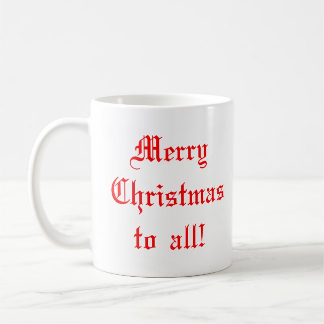 Taza De Café Feliz Navidad a todos (Izquierda)