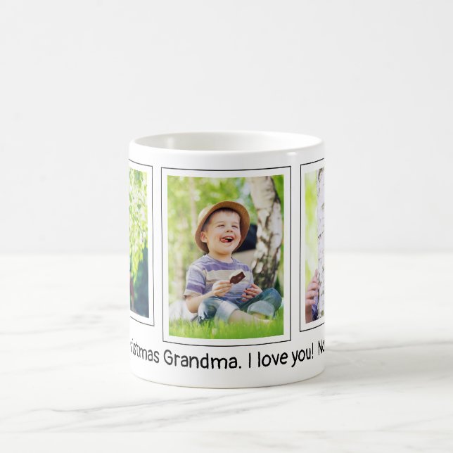 Taza De Café Feliz Navidad Abuela Te Amo 3 Fotohijo (Centro)