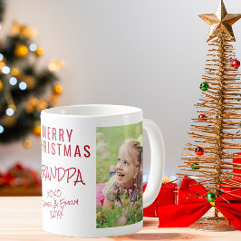 Taza De Café Feliz Navidad Abuelo 2 Foto