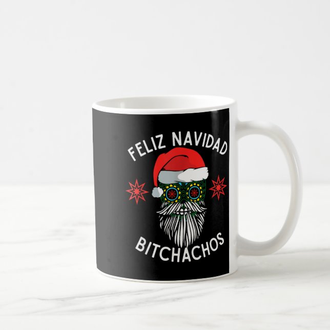 Taza De Café Feliz Navidad Achos Funny Spanish Merry Christmas  (Derecha)