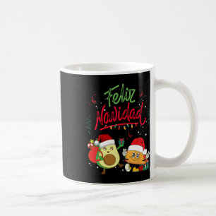 Taza De Café Feliz Navidad aguacate taqués Navidades mexicanos
