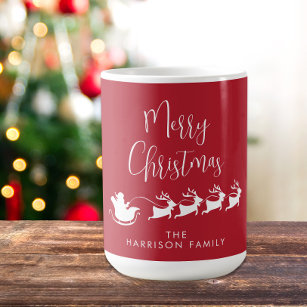 Taza de Navidad de ciervos, Regalo de navidad de nombre personalizado,  Regalo de navidad de renos para niños, Taza de reno de feliz navidad,  Vacaciones de Navidad para niños -  México