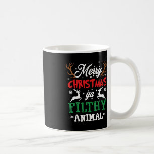 Taza De Café Feliz Navidad Animal Filthy Ya Xmas Pajama