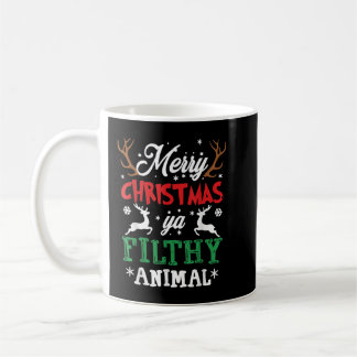 Taza De Café Feliz Navidad Animal Filthy Ya Xmas Pajama