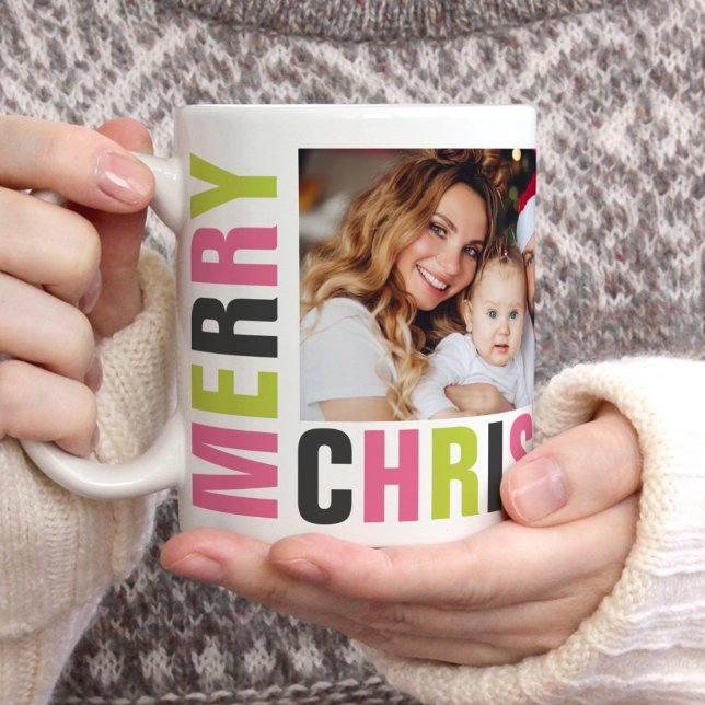 Taza De Café "Feliz Navidad" Audaces festividades y letras en n (Subido por el creador)