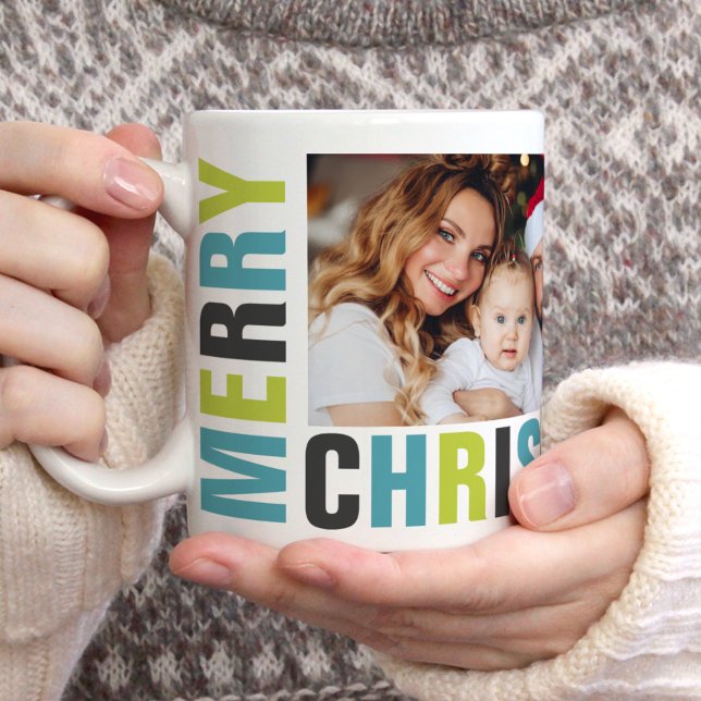 Taza De Café "Feliz Navidad" Audaces festividades y letras en n (Subido por el creador)
