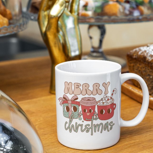 Taza De Café Feliz Navidad Beber café Mug (Subido por el creador)