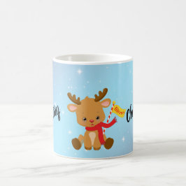 Taza De Café Feliz Navidad Blitzen Reindeer