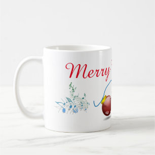 Taza De Café Feliz Navidad bolas y Mug Musical