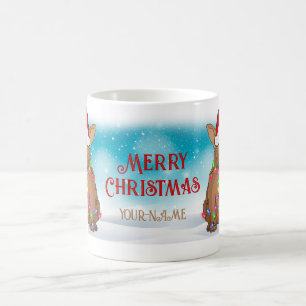 Taza De Café Feliz Navidad Boston Terrier Santa Hat Perro Lover