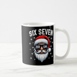 Taza De Café Feliz Navidad Bruh Cara de Santa 67 Meme Divertido