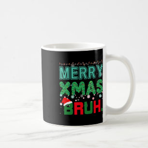 Taza De Café Feliz Navidad Bruh, divertidos memes de Navidades 