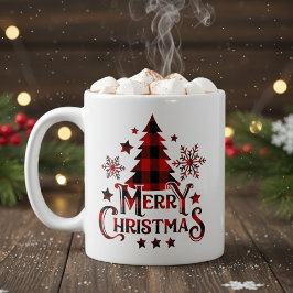 Taza De Café Feliz Navidad Búfalo Jugado Navidad