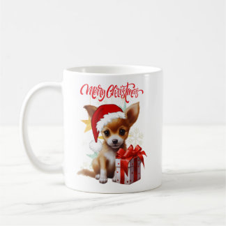 Taza De Café Feliz Navidad - Cachorro lindo -