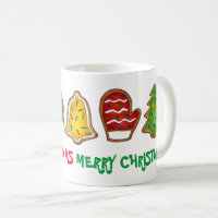 Feliz Navidad Campana Snowman Mitten Tree Cookie