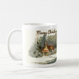 Taza De Café Feliz Navidad - Casa en invierno Mug