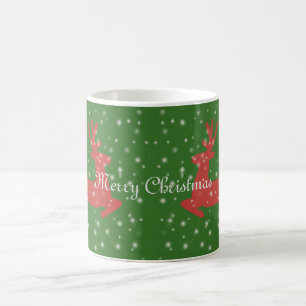 Taza De Café Feliz Navidad Clásico de Mugre Blanca