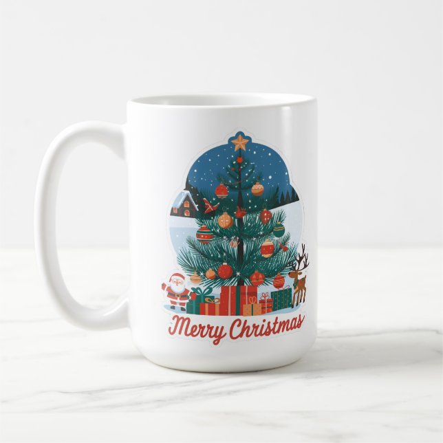 Taza De Café Feliz Navidad Combo Mug: Nuevo y alegre modelo (Izquierda)