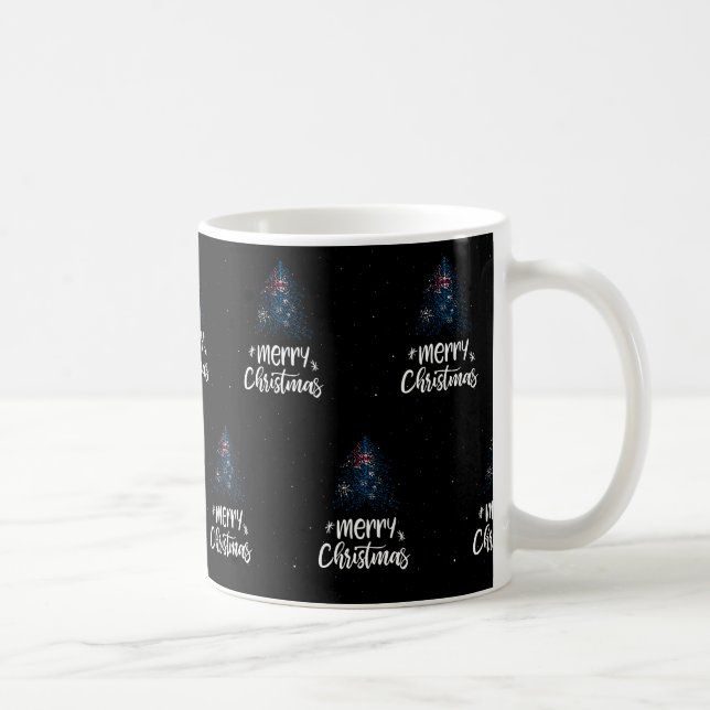 Taza De Café Feliz Navidad con la bandera de Australia (Derecha)