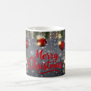 Taza De Café Feliz Navidad con regalo de vacaciones de Reno de
