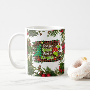 Taza De Café Feliz Navidad con regalo de vacaciones de Reno inv