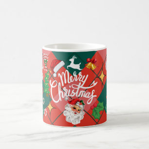 Taza De Café Feliz Navidad con regalos de bastones de caramelo