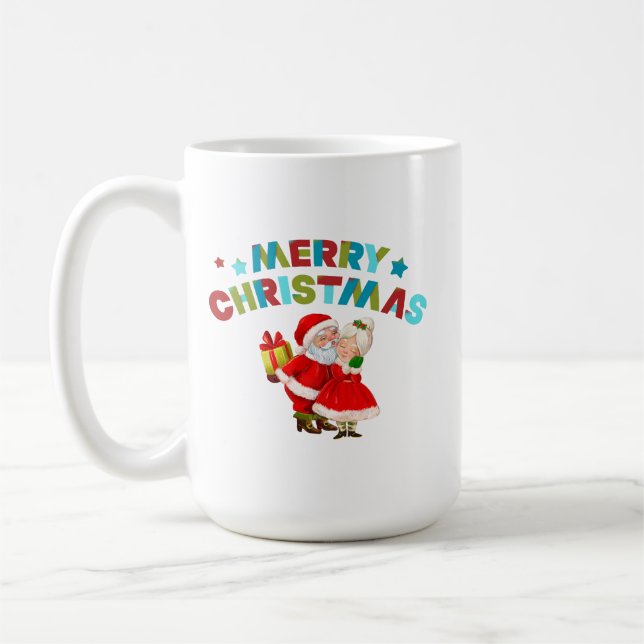 Taza De Café Feliz Navidad con Santa (Izquierda)