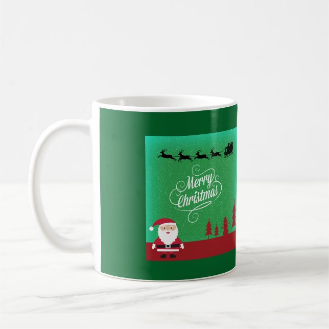 Taza De Café Feliz Navidad con Santa (Izquierda)