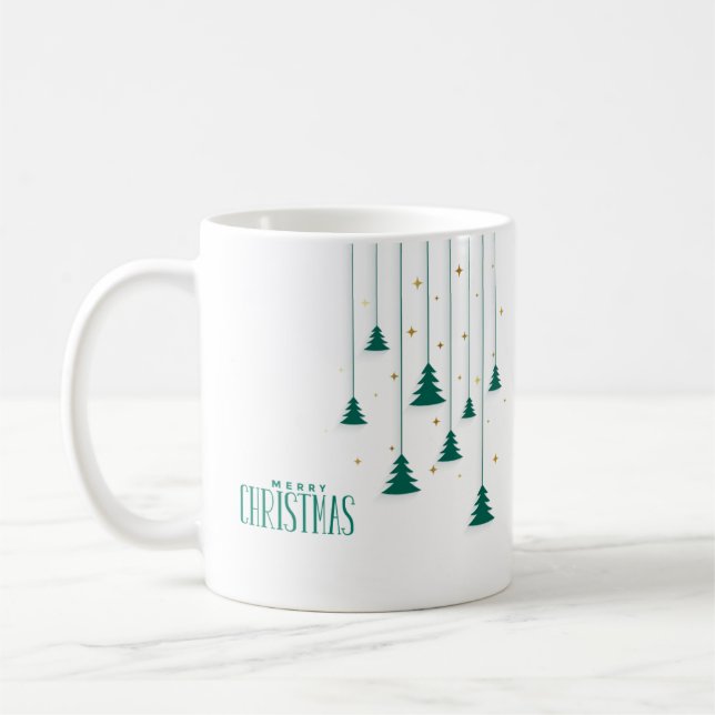 Taza De Café Feliz Navidad contemporánea (Izquierda)