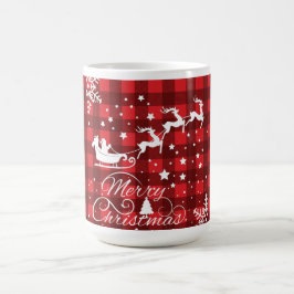 Taza De Café Feliz Navidad Copos de nieve, Feliz Año Nuevo