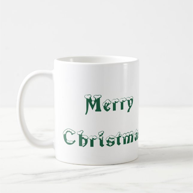 Taza De Café Feliz Navidad Dachshund Puppy (Izquierda)