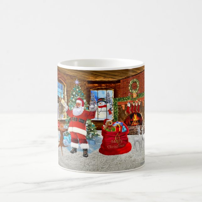 Taza De Café Feliz Navidad de parte de Santa (Centro)