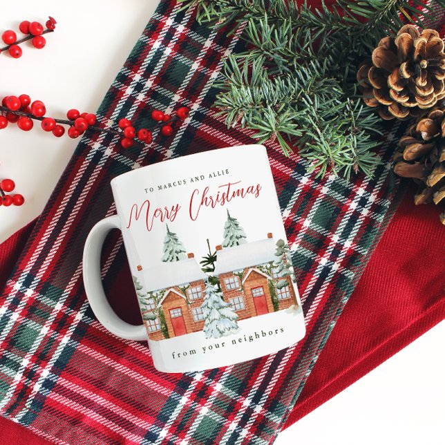 Taza De Café Feliz Navidad desde tus vecinos (Subido por el creador)