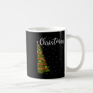 Taza De Café Feliz Navidad Divertido juego de parejas de árbol