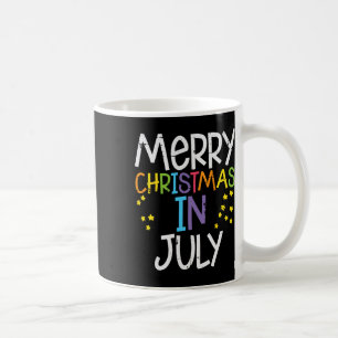 Taza De Café Feliz Navidad En Julio Estrellas Nochebuena De Ver