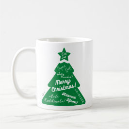 Taza De Café Feliz Navidad en muchos idiomas Mug