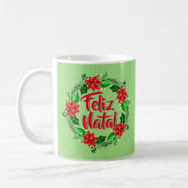 Taza De Café Feliz Navidad en portugués navideña