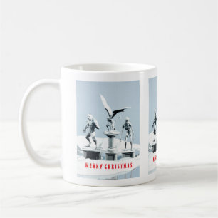 Taza De Café Feliz Navidad. Esculturas de hielo monstruosas