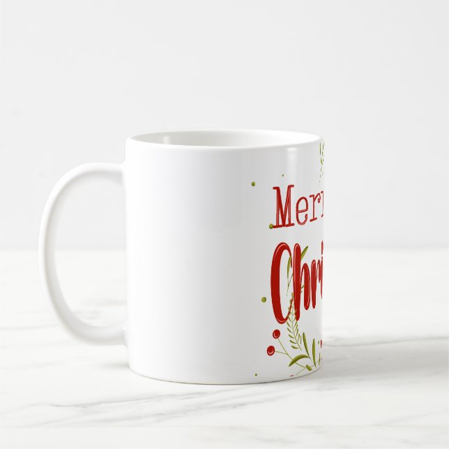 Taza De Café Feliz Navidad, espíritu de feriado global (Izquierda)