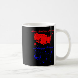 Taza De Café Feliz Navidad Estados Unidos Funny tarjeta de Navi
