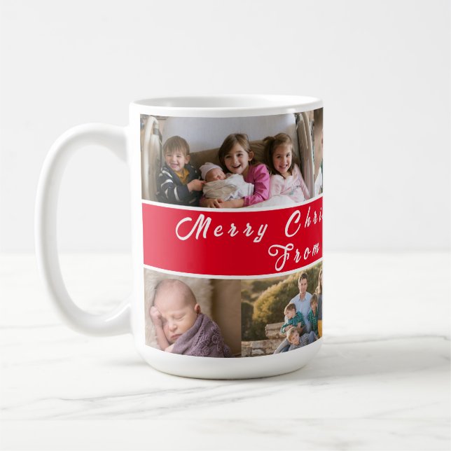 Taza De Café Feliz Navidad familiar (Izquierda)